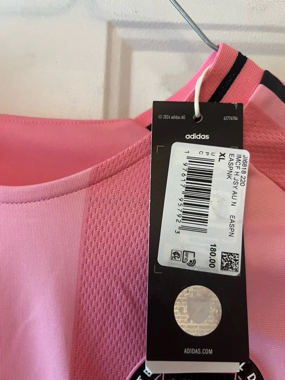 Adidas Argentina Pink Messi Number 10 Soccer Jersey